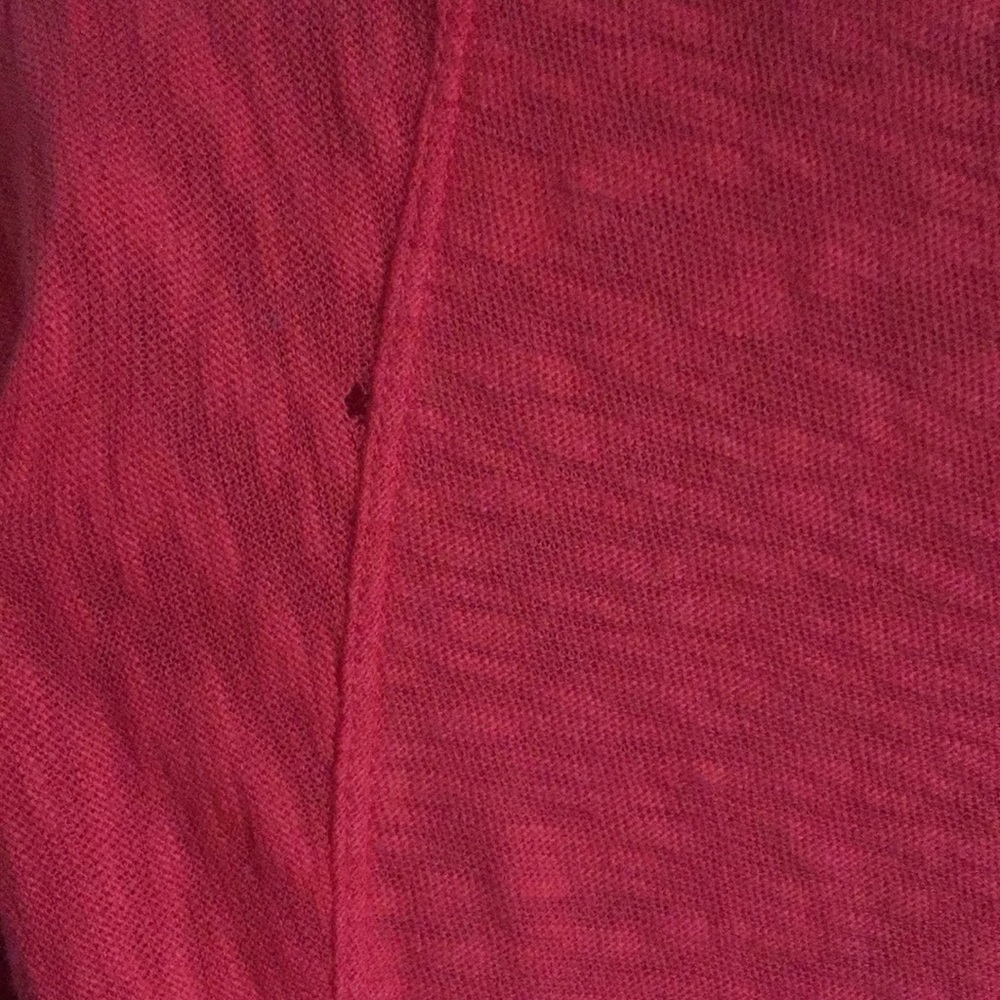 Lucy & Laurel Stretch Red Boho Oversized Top S - image 7